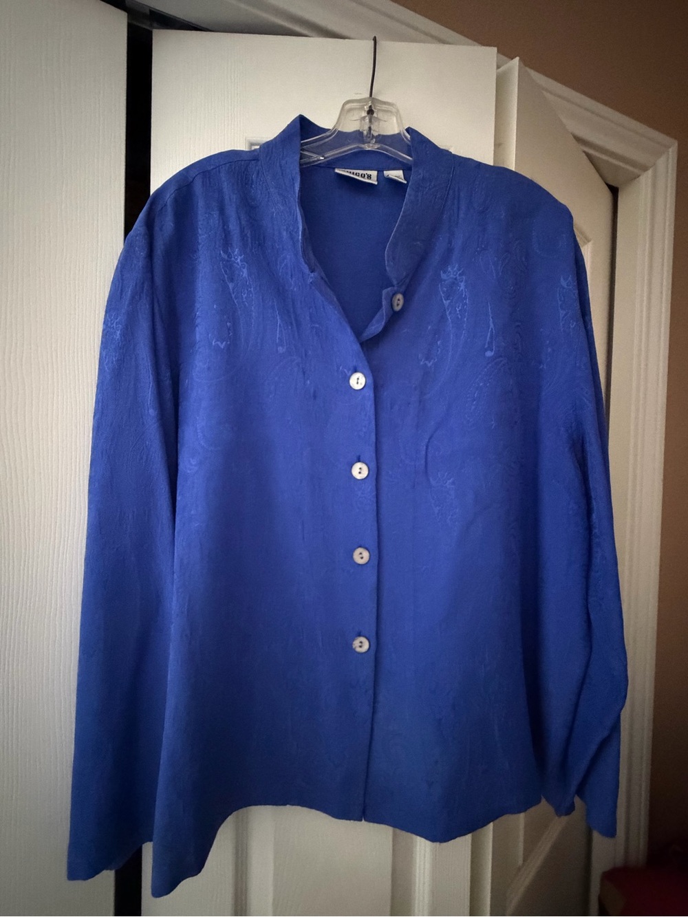 Chico's Design Cobalt Blue Button-Front Jacket